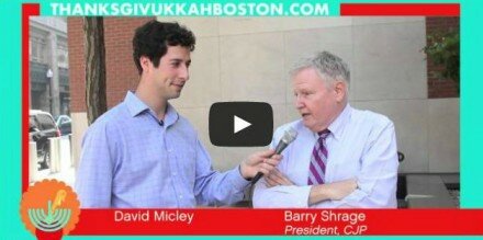 Barry Shrage Explains Thanksgivukkah (On One Foot!)